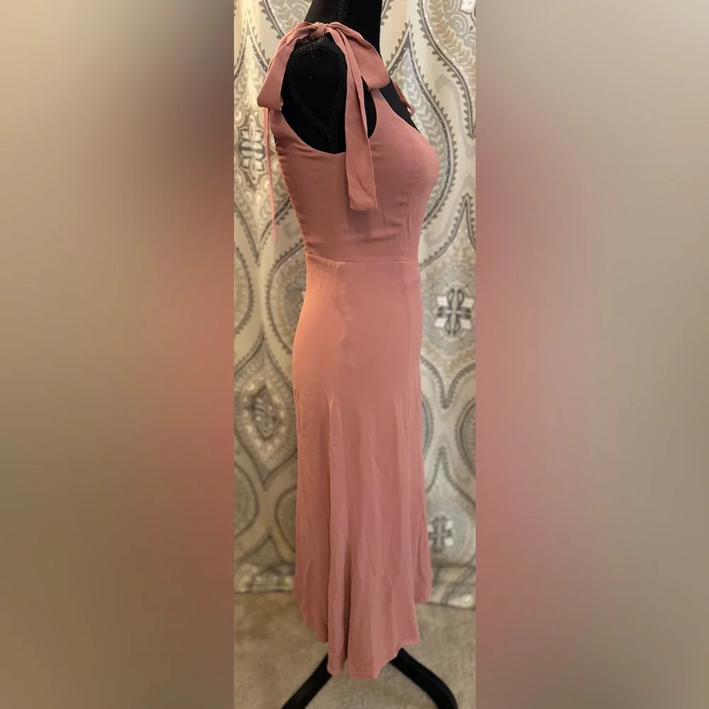 Reformation Twilight Midi Dress - Praline - Size 0 - Excellent Condition - Picture 3 of 7